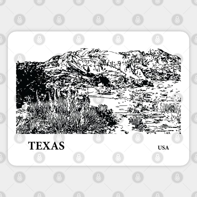Texas USA Sticker by Lakeric